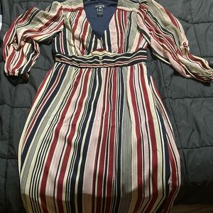 Long dress sheer sleeves.